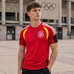 WM 2026 Supportershirt Deutschland in rot als Fußballshirt für Herren