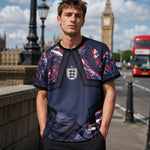 WM 2026 Supportershirt England in dunkelblau als Fußballshirt für Herren