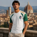 WM 2026 Supportershirt Italien in weiß-grün als Fußballshirt für Herren