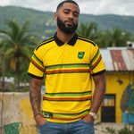 WM 2026 Supportershirt Jamaika in gelb-grün als Fußballshirt für Herren