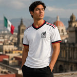 WM 2026 Supportershirt Mexiko in weiß als Fußballshirt für Herren