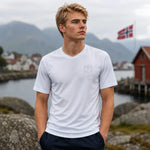 WM 2026 Supportershirt Norwegen in weiß als Fußballshirt für Herren