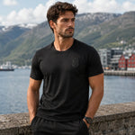 WM 2026 Supportershirt Norwegen in schwarz als Fußballshirt für Herren