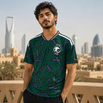 WM 2026 Supportershirt Saudi-Arabien in grün als Fußballshirt für Herren