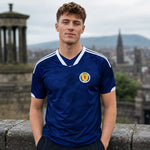 WM 2026 Supportershirt Schottland in blau als Fußballshirt für Herren