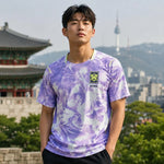 WM 2026 Supportershirt Südkorea in violett als Fußballshirt für Herren