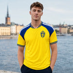 WM 2026 Supportershirt Schweden in gelb als Fußballshirt für Herren