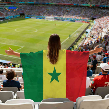 flagora Cape senegal FlaggenCape Stadion Fan www.middo.de