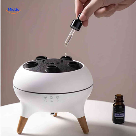 flamora Diffuser Verwendung mit Pipette und Black Opium Öl