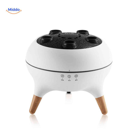 flamora Diffusor moderner Aroma Diffusor mit Holzoptik Füßen
