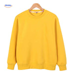 Fleecora Hoodie Casual Sweater ohne Kapuze www.middo.de
