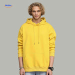 Fleecora Hoodie gelber Hoodie Herren Model www.middo.de