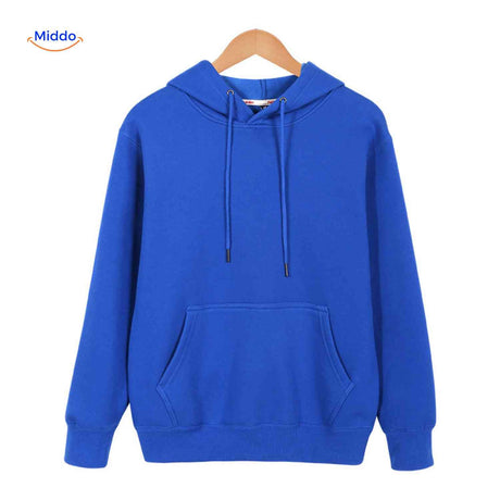 Fleecora Hoodie, minimalistischer Hoodie mit Kängurutasche
