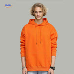 Fleecora Hoodie orange hoodie Model casual www.middo.de