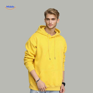 Fleecora Hoodie, schlichter Sweater mit bequemer Passform