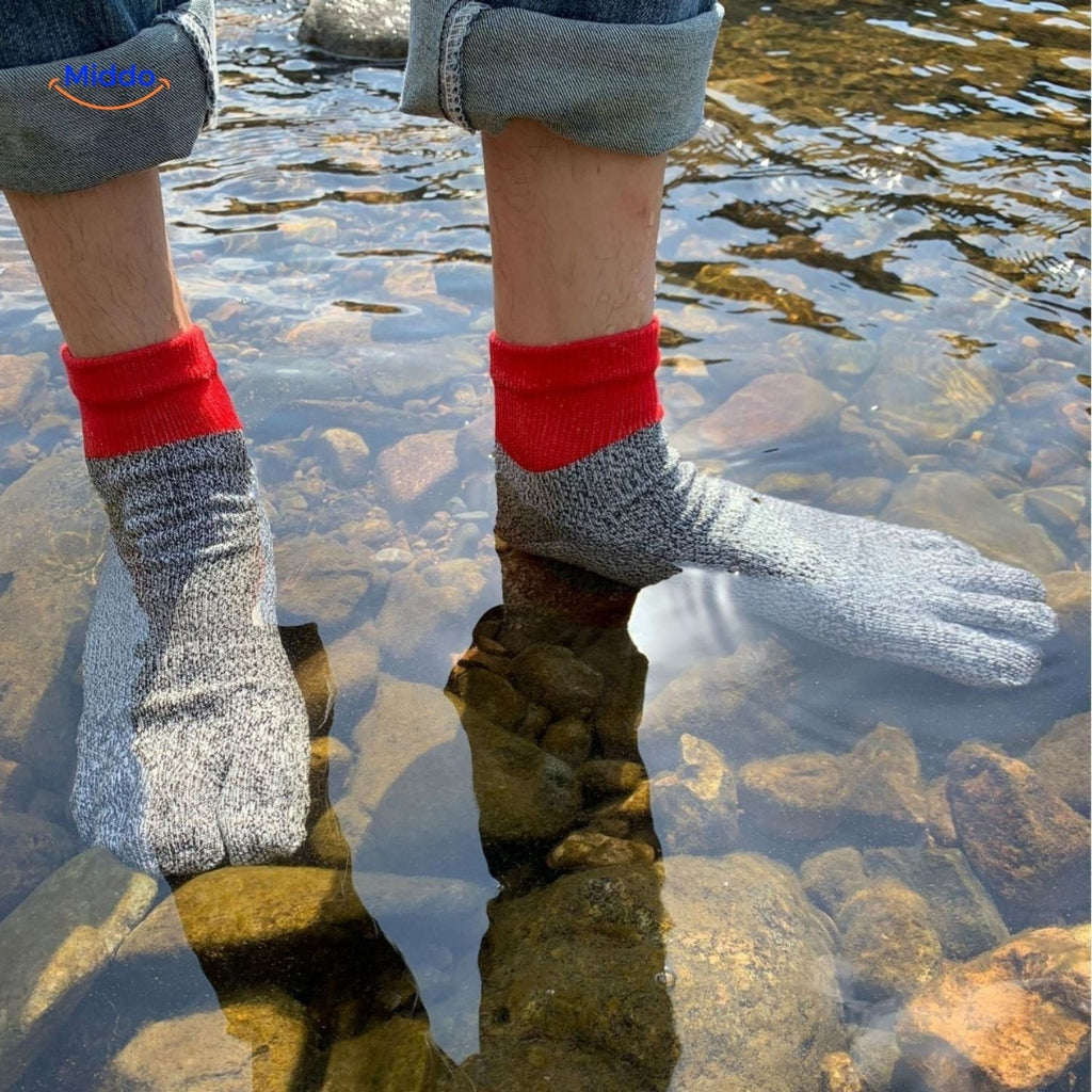 flexguard fünf Zehen Socken anti-piercing und stark Middo