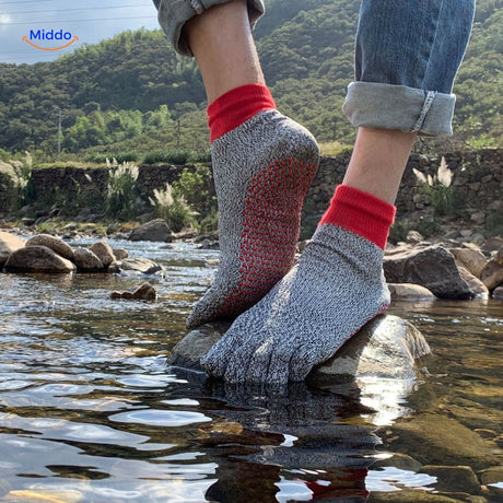 flexguard Fünf-Finger-Socken sicher für anspruchsvolle Arbeit middo