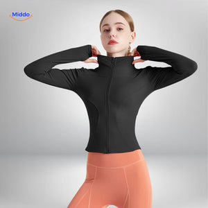 flexifit pro Yoga-Jacke schwarz enger Look