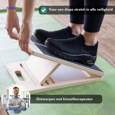 flexiplank Stretchboard tiefe und sichere Muskeldehnung, entwickelt mit Physiotherapeuten
