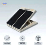 flexiplank Stretchbrett mit Socken und Mobilitätsguide für tiefe Dehnung www.middo.nl