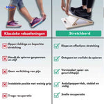 flexiplank Stretchbord im Vergleich zu klassischen Dehnübungen zur Schmerzverwertung und Sicherheit www.middo.nl