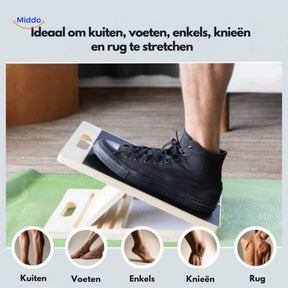 Flexiplank Stretchbord - Ideal für das Dehnen von Waden, Füßen, Knöcheln, Knien und Rücken. Besuchen Sie uns auf