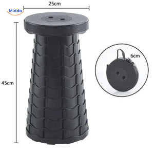 Flexistool™ Teleskopierbarer Verstellbarer Hocker Schwarz