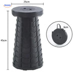 Flexistool™ Teleskopierbarer Verstellbarer Hocker Schwarz