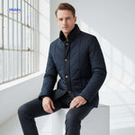 Froston Herrenjacke - Bequeme, blaue, wattierte Jacke für entspannte Tage. Besuchen Sie uns auf www.middo.de!