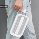 FrostyBalls-Eishalter in der Hand für einfachen Transport