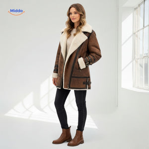 Furvia Jacke, komplettes Outfit mit Stiefeletten