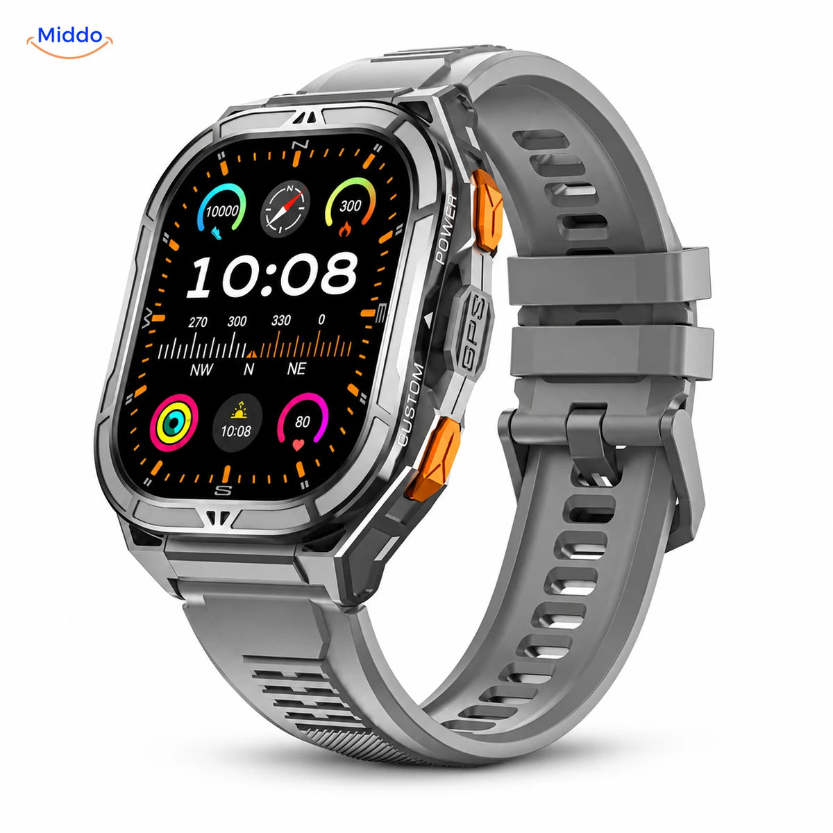 Galaxy Armor X5 in Grau mit Silikonarmband