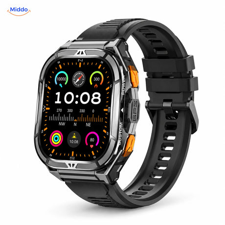 Galaxy Armor X5 in Schwarz mit Silikonarmband