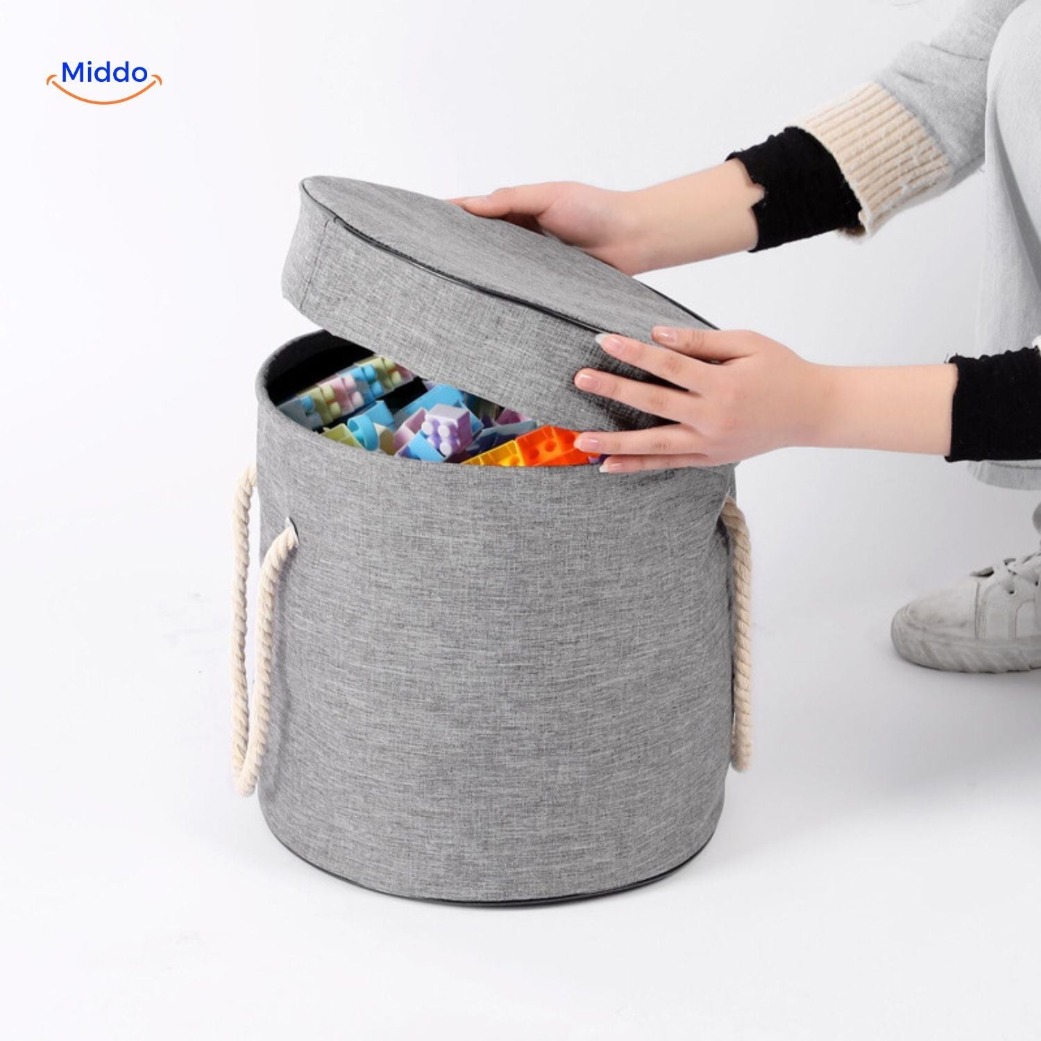 gelbe Smiley-Gesichter Lego-Taschen