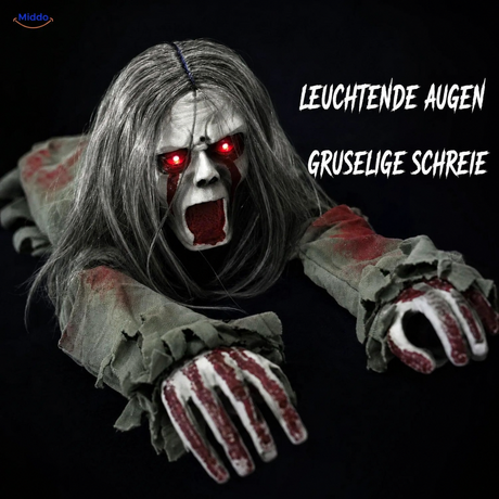 GhostEcho™ kriechender Geist mit leuchtend roten Augen und gruseligen Schreien