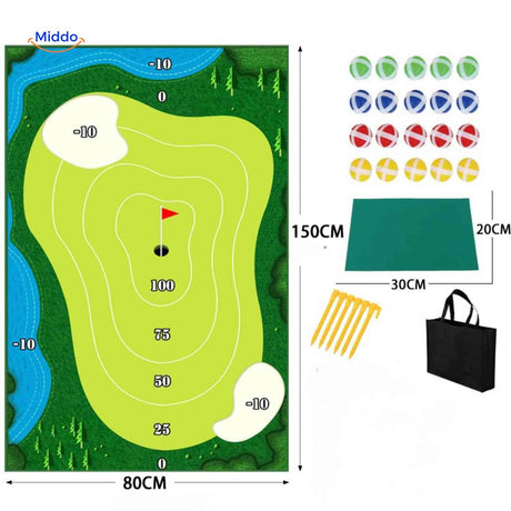 Golfease Golfspiel Zielmatte mit Zubehörset - www.middo.de