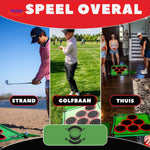 Golforia Spielmatte – Golfvergnügen für Zuhause, im Garten oder am Strand. Besuchen Sie www.middo.de!