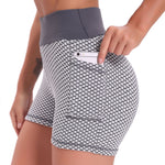 FlexFit™ | Atemberaubende Hohe Taille Jacquard Yoga Shorts für Damen, Hebend & Komfortabel