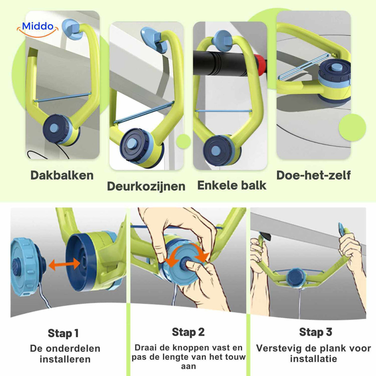 Hangingbounce Trainer-Set mit Tischtennisschlägern und Ball