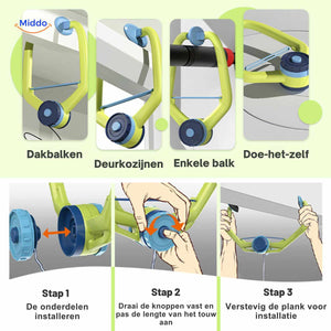 Hangingbounce Trainer-Set mit Tischtennisschlägern und Ball