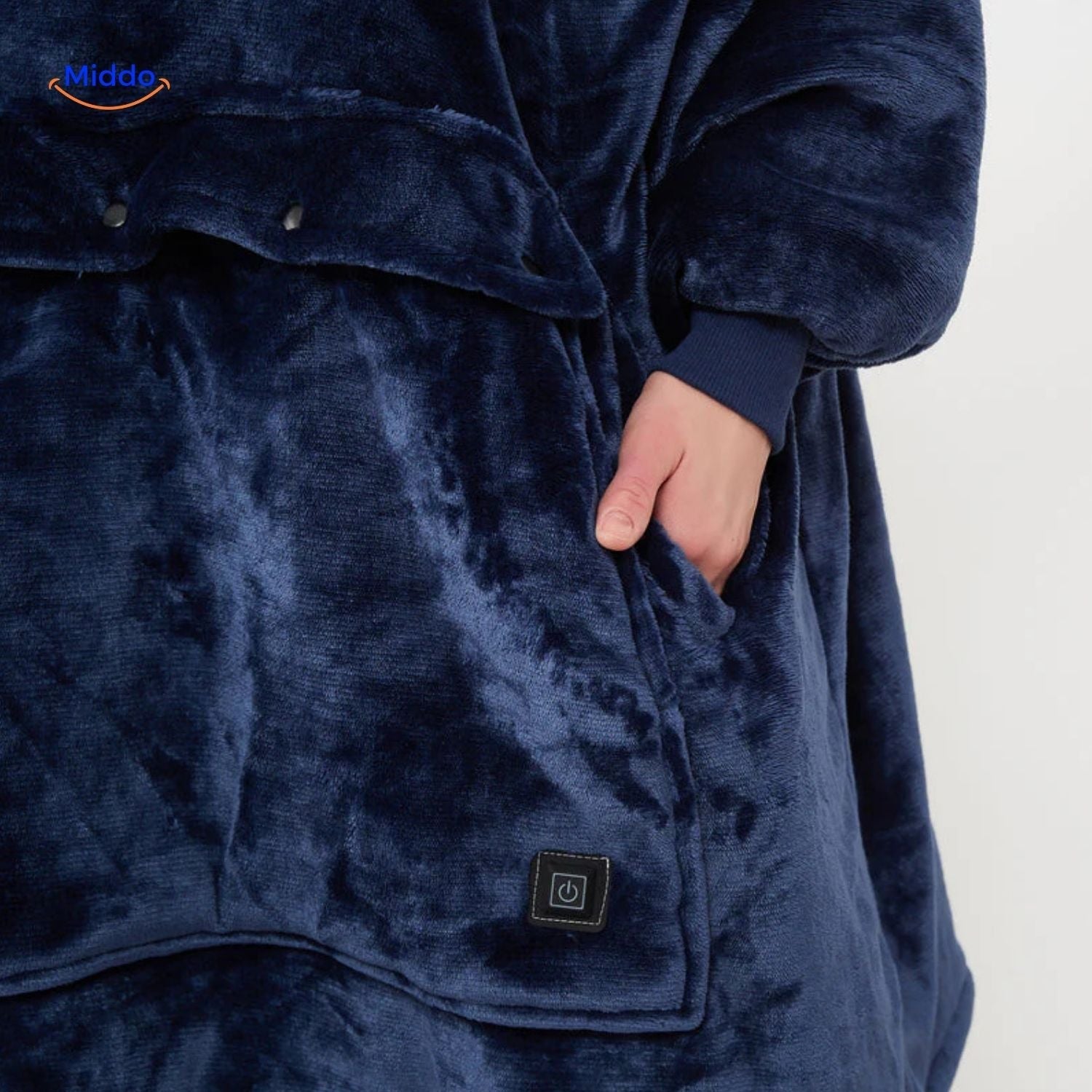 heatcozy plus blau mit benutzerfreundlichem Knopf middo