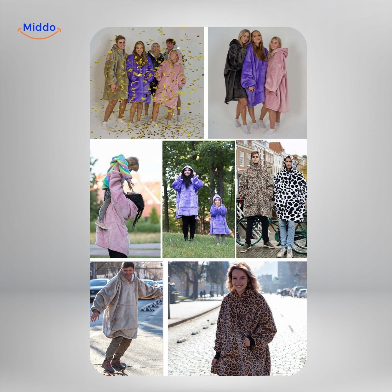 Die HeatCozy Plus Gruppenfoto mit mehreren Farben Middo