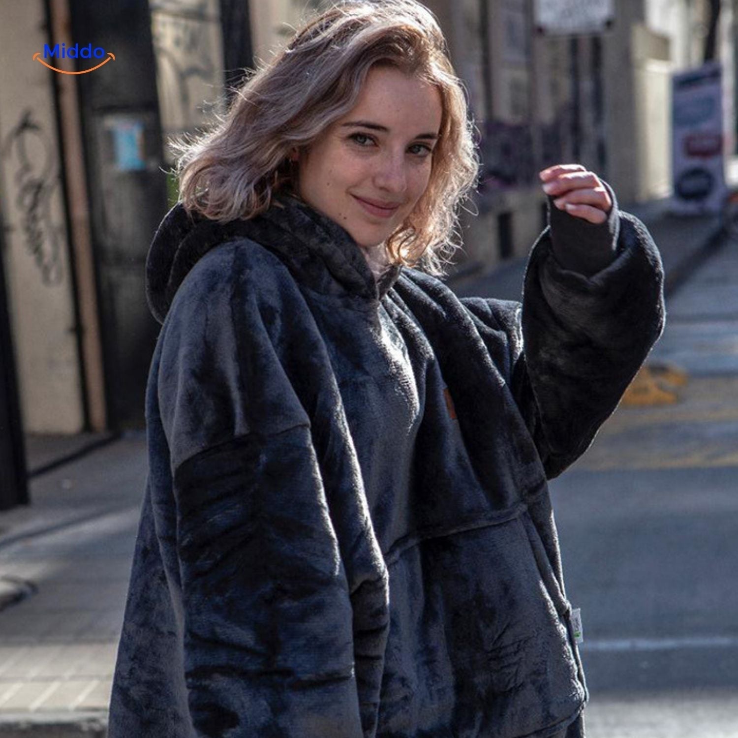 heatcozy plus stilvolles dunkles Grau Aussehen middo