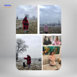 heatcozy plus warme Outfits im Schnee-Landschaft middo