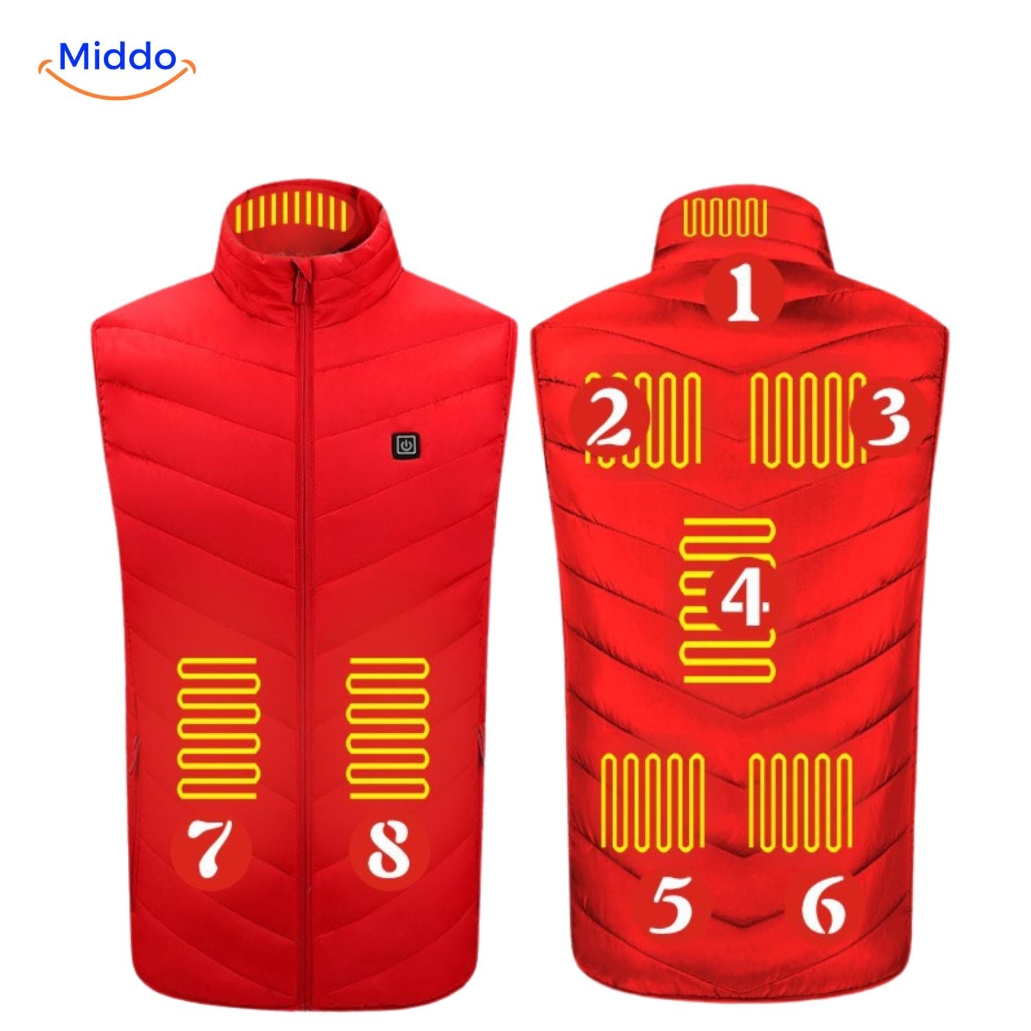 heatguard beheizte Weste 9 schwarz middo.nl