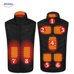 heatguard verwarmde bodywarmer alle kleuren vuurachtergrond middo.nl