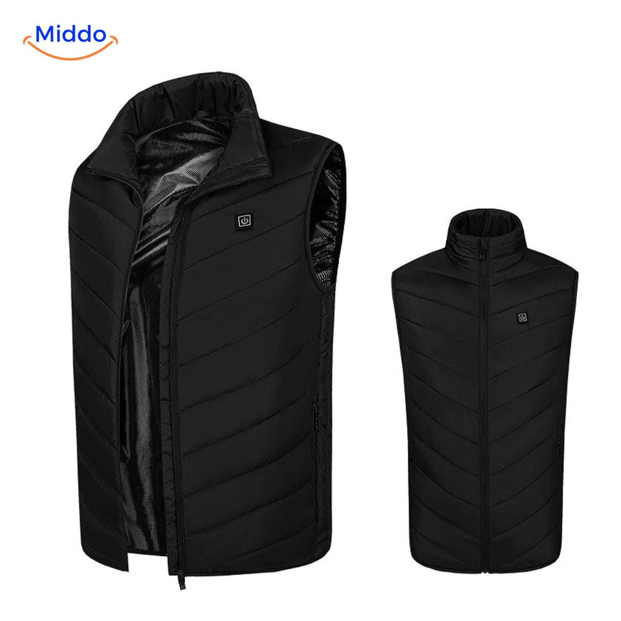 heatguard beheizte Bodywarmer Basic Schwarz_open
