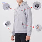 heatpro hoodie graue Variante Detailansicht