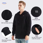 Heatpro Hoodie schwarze Stil mit Heizung und Aufbewahrungstasche