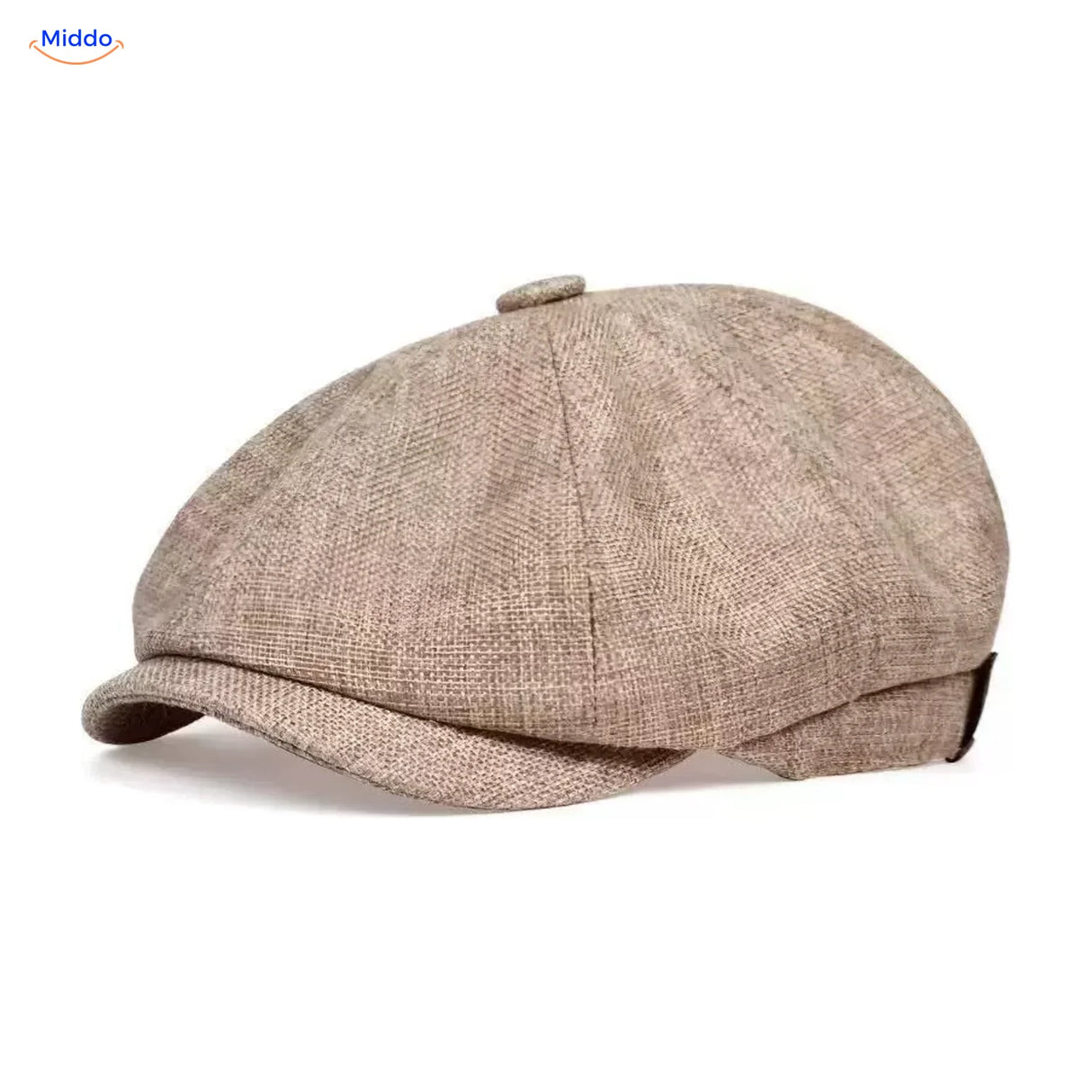 Heritage Eight Schiebermütze, Leinen Beige